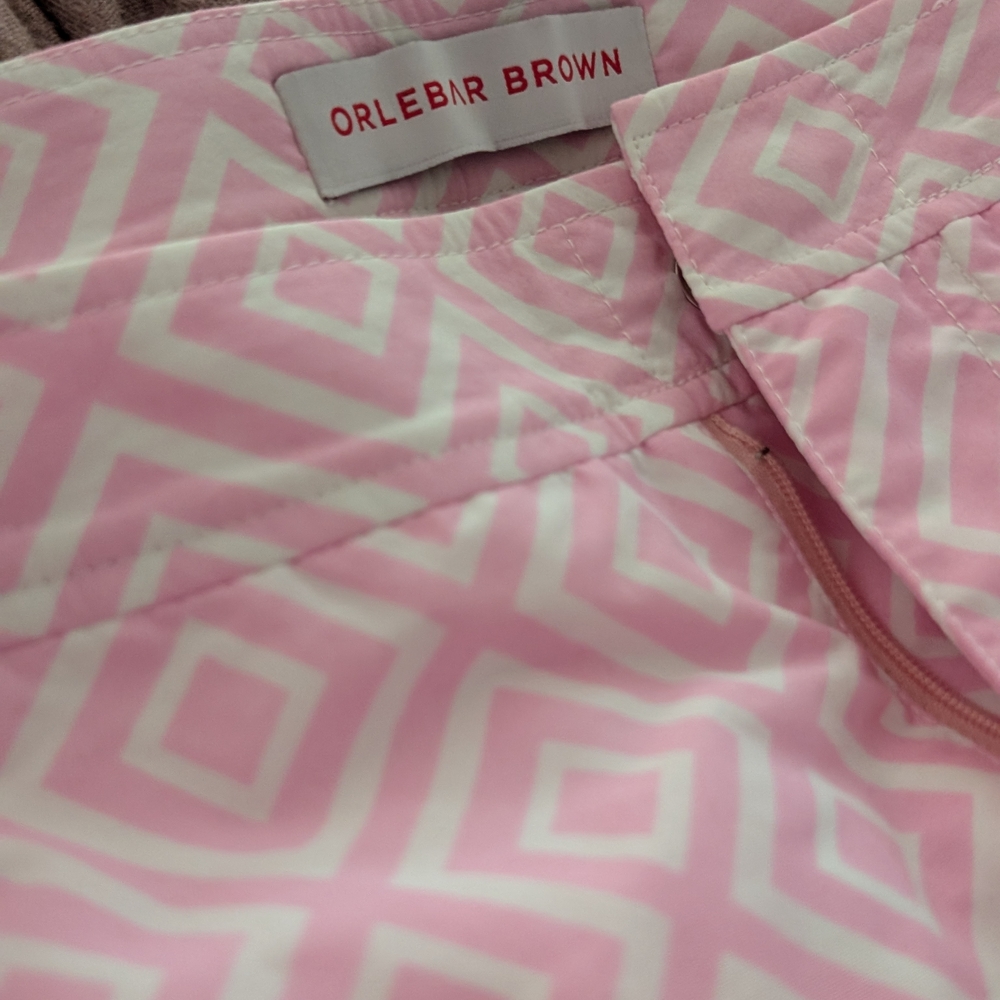 Orlebar Brown Pink Geometric Women's Shorts